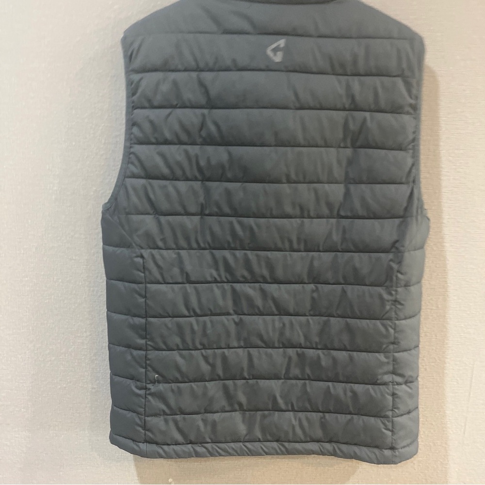 Gyde Supply Co. Vest Medium Primaloft Maroon Insulated Puffer Full Zip Gray - Picture 7 of 11